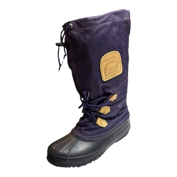 Sorel SnowLion Purple Winter Boots Women’s Size 8 Felt Lined Snow Boots - Picture 13 of 13